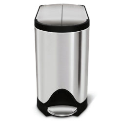 Simplehuman 10 Litre Butterfly Pedal Bin – Brushed Steel